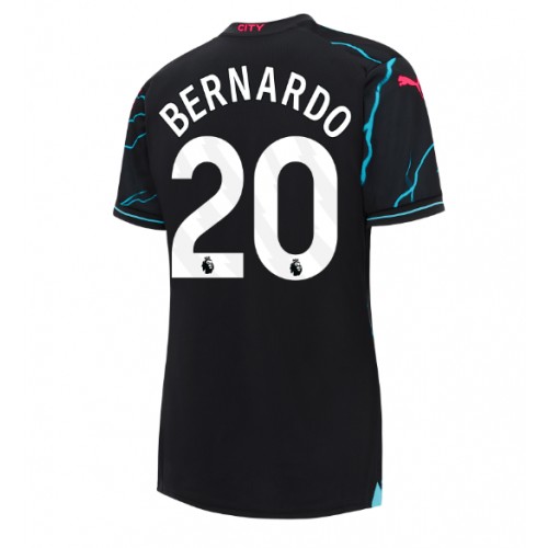 Fotballdrakt Dame Manchester City Bernardo Silva #20 Tredjedrakt 2023-24 Kortermet